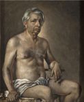 Autoritratto nudo - 1943  Olio su tela, 62x51  - Galleria Nazionale d'Arte Moderna, Roma